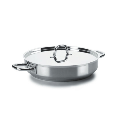 现货LACOR原装进口厨具双耳炖锅316不锈钢三明治复合底电磁炉可用