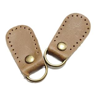 真皮小配件可手缝女包小配件改造包包可手缝侧吊环牛皮侧耳古铜色