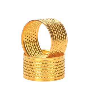 新娘嫁妆婚庆用品结婚顶针抵晦气金属针线活戒指新人吉祥物顶指环