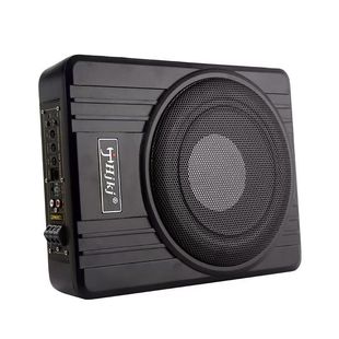 超薄汽车音响超重低音喇叭改装12v座椅有源车载低音炮音箱10寸