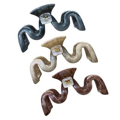 韩系磨砂大号鲨鱼夹高级感