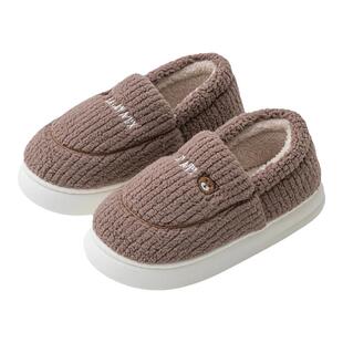 秋冬季棉拖鞋男室内家居2025新款棉鞋女款包跟加绒保暖月子鞋厚底