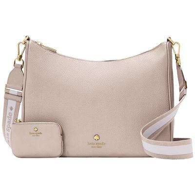 katespadeEmma荔枝纹皮革斜挎包