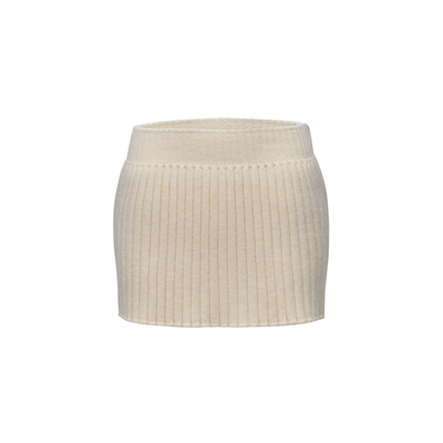 思瑞 芭蕾女孩 原创粉紫V领显胸大中袖上衣+白色百褶针织包臀短裙