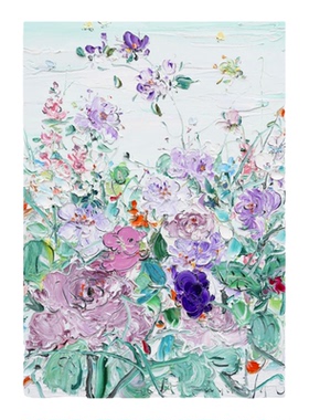 付毅兵工作室花野嬉游艺术版画