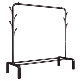 简易晾衣架落地家用挂衣架卧室宿舍衣帽架室内阳台凉晒衣服杆架子