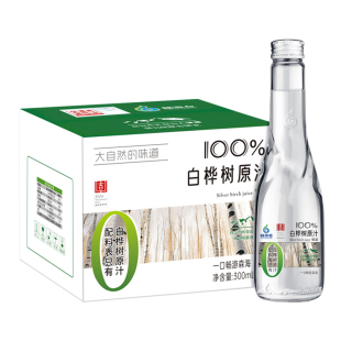 林源春白桦树原汁12瓶装1箱饮料配料表干净