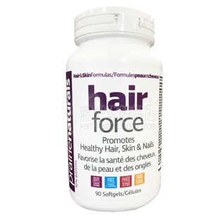 加拿大Prairienaturals Hair Force健康护发胶囊头发速长浓密90粒