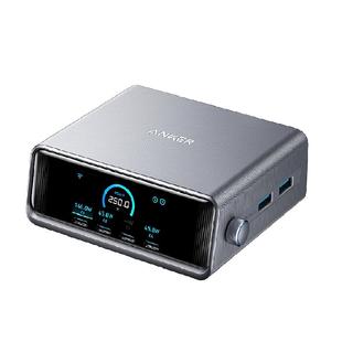 Anker Prime安克250W智能屏显桌面充电站多口氮化镓充电器PD快充
