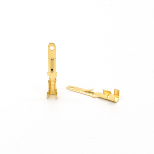 电动车电线接头端子2.8/6.3mm公母端子黄铜对插件胶壳用接线插片