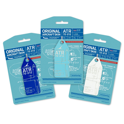 德国AviationTag 佛得角航空ATR72 飞机蒙皮行李牌钥匙扣礼物