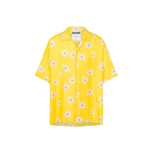 Moschino/莫斯奇诺  男士Allover Daisy缎面衬衫