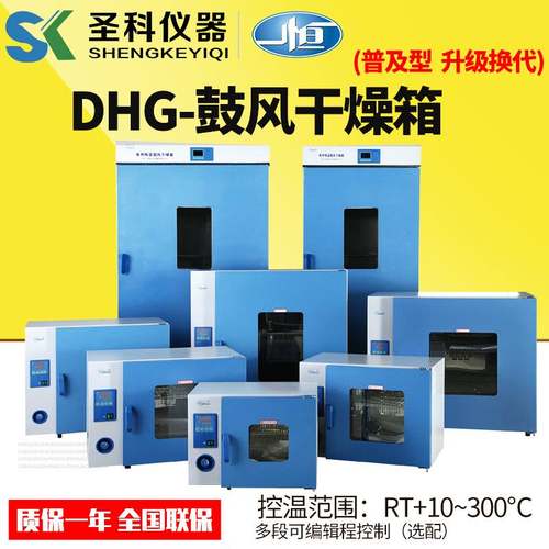 上海一恒DHG9145台式电热鼓干燥箱工业烘箱实验室烤箱高效电加热