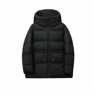 RARN热爱如你2025新款冬装羽绒服立体帽型连帽收腰显瘦中长款外套