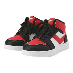 pony童鞋儿童加绒板鞋男童女童新款新年高帮板鞋胜利鞋经典烟灰