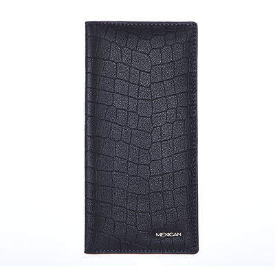 稻草人新款长款钱包男士手拿真皮商务零钱卡包一体皮夹大容量轻奢