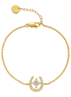 sunshifen Steloof掌星系列马蹄星手链精致优雅马年礼物百搭