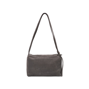 Unique blue磨砂牛皮斜挎包波士顿枕头包通勤气质真皮单肩包秋冬