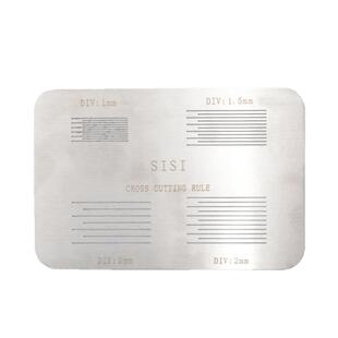 祈工四合一百格板SISI百格测试板漆膜附着力测试仪划格板导割规器