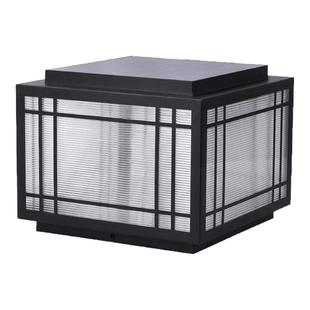 太阳能柱头灯柱子灯户外防水别墅庭院门柱灯大门口围墙灯新中式