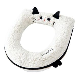 马桶垫冬季新款加厚家用厕所大号坐便圈套防水四季通用2025拉链款