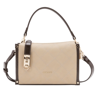 奥康女包2026新款菱形格纹手提包轻奢拉链斜挎包百搭大气单肩包