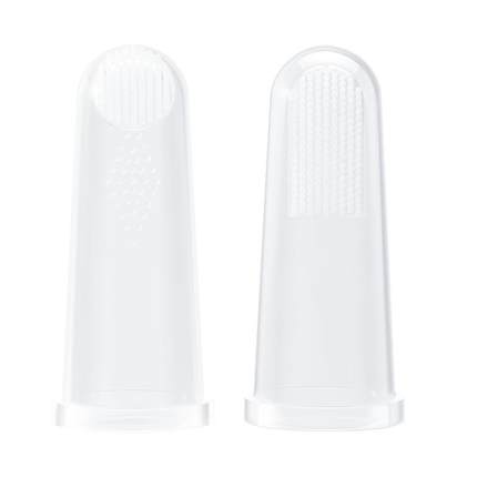 嫚熙指套牙刷婴儿硅胶手指套牙刷0—1岁宝宝乳牙刷牙齿舌苔清洁器