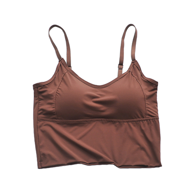 美背无钢圈冰丝吊带背心大露背