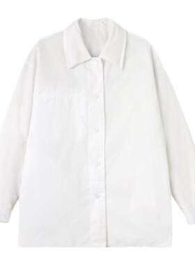THESOONG衬衫式白色90鸭绒羽绒服