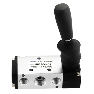 三位五通手板阀4H230C-08/4H330C-10/430C-15手动控制换向中封阀