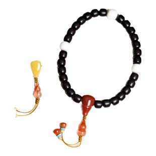 荔枝冻冰飘南红葫芦挂件弟子珠吊坠背云绳束星月菩提diy饰品配饰