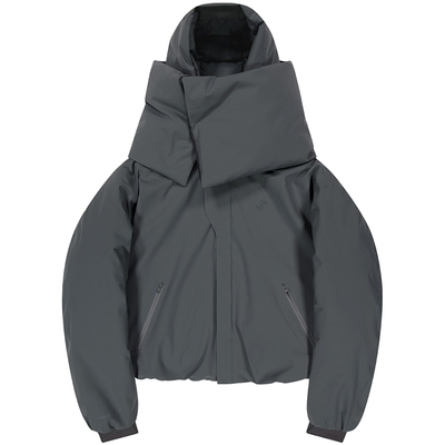 OJOS 25冬新款立领宽松保暖羽绒服纯色百搭可拆卸帽子韩国代购