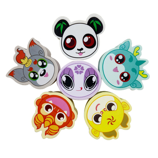 【热卖】大中华寻宝记周边学习用品学生创意橡皮擦儿童铅笔文具