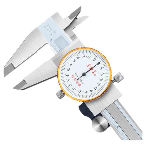 上工带表卡尺0-150-200-300mm代表卡尺 高精度油标游标卡尺不锈钢