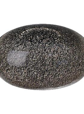 邸高家居现代极简约玻璃镇纸石样板房书房摆件椭圆书桌面软装饰品