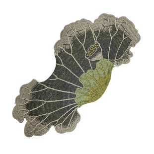 大号高级感水溶刺绣荷叶边布贴装饰贴布简约现代风衣物修补搭配