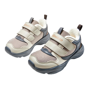 基诺浦机能鞋2025年冬季新款男女学步鞋加绒宝宝鞋2级保暖GW1812