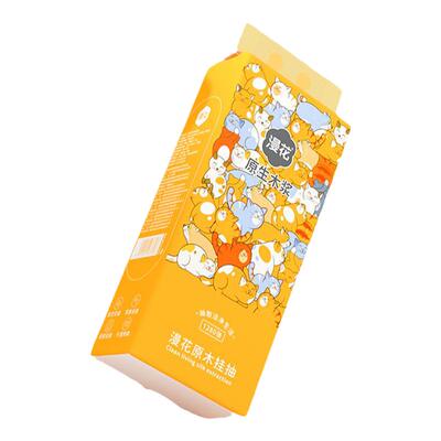 漫花6提悬挂式抽纸纸巾家用实惠