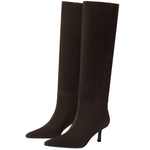 明星同款73hours女鞋摩卡情绪冬新款堆堆靴显瘦及膝长靴时装靴