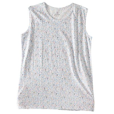 妈妈纯棉汗衫宽肩可外穿女士背心