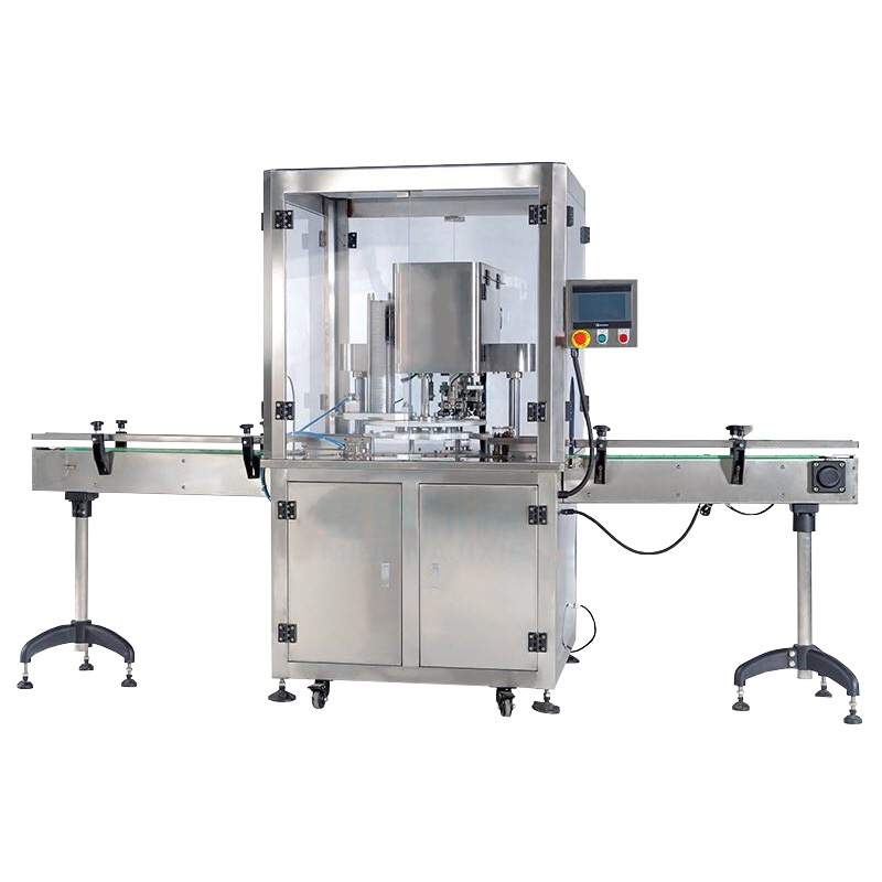 广州厂家供应全自动真空封罐机马口铁罐抽真空封罐机奶粉罐封口机