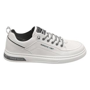 男鞋2025新款百搭男士休闲皮鞋夏季秋季平底运动板鞋工作小白潮鞋