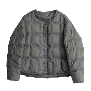 铜扣记短款羽绒服女圆领休闲百搭宽松显瘦冬季新款防风保暖棉服女