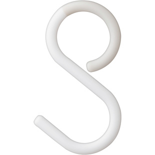 日本霜山塑料S型挂钩免打孔厨房浴室S挂钩软头衣橱家用防掉落挂钩