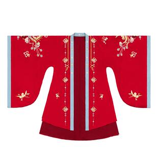 汉尚华莲15周年店庆款九霄同音红色婚服套装华丽重工刺绣汉服女