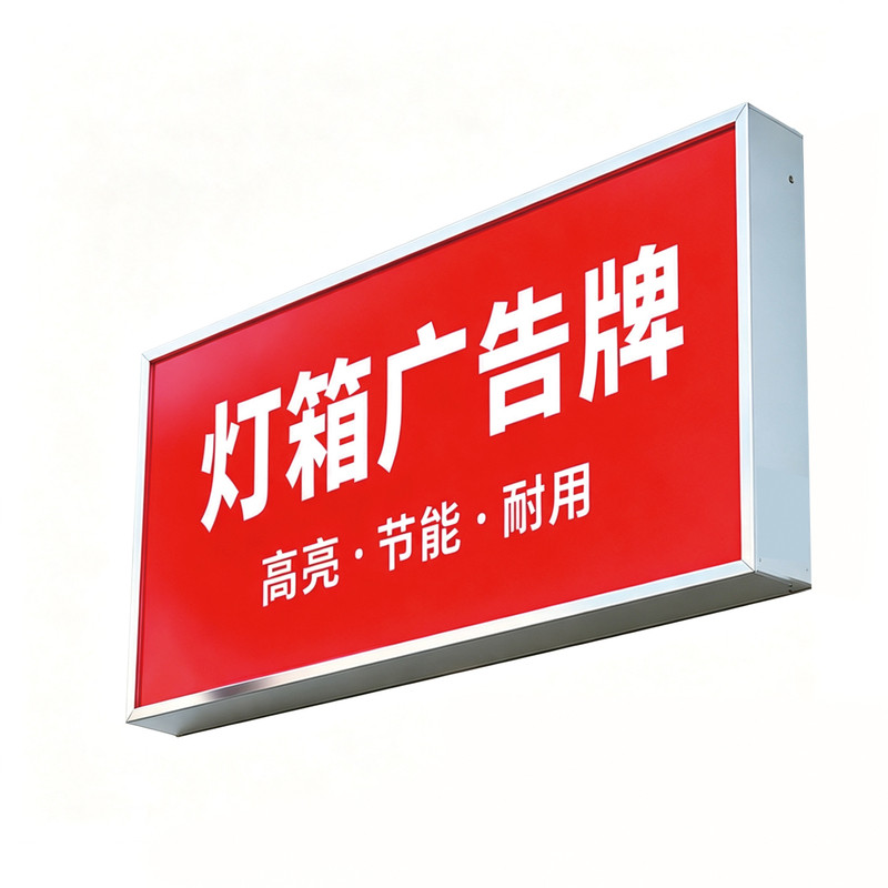 双面软膜灯箱定做奶茶炸鸡小吃零食便利店门头发光悬挂防水广告牌