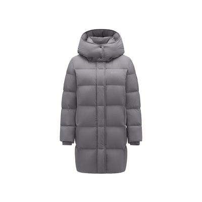 坦博尔25年冬季新款妈妈款羽绒服女士中长款加厚可脱卸帽保暖外套