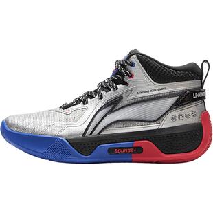 李宁童鞋天影1 V3篮球鞋男大童新款支撑稳定圆头青少年中帮童鞋