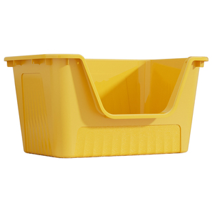 猫砂盆巨型开放式幼小猫咪屎盆防外溅猫厕所超大容量防水防臭沙盆