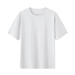 【呼吸T】白小T短袖T恤男吸湿速干腋下鱼鳃透气UPF50+防晒圆领